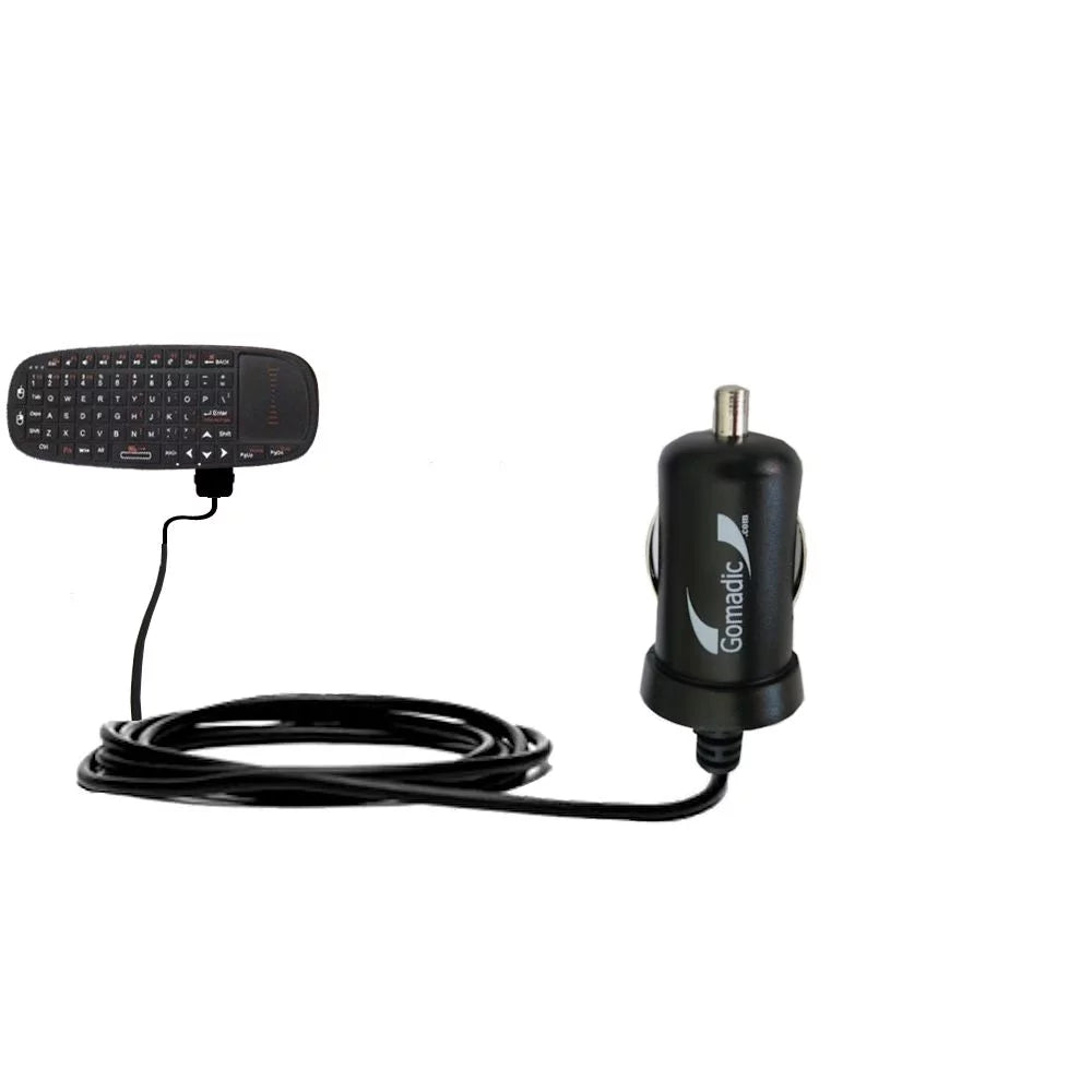 Gomadic Intelligent Compact Car / Auto DC Charger suitable for the Esky Mini i10 - 2A / 10W power at half the size. Uses Gomadic TipExchange Technolog