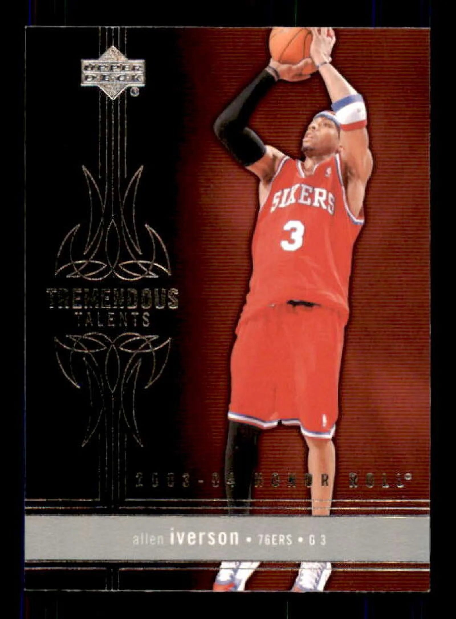 Allen Iverson Card 2003-04 Upper Deck Honor Roll Tremendous Talents #TT4