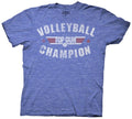 Top Gun Volleyball Champion Adult Heather Blue T-Shirt