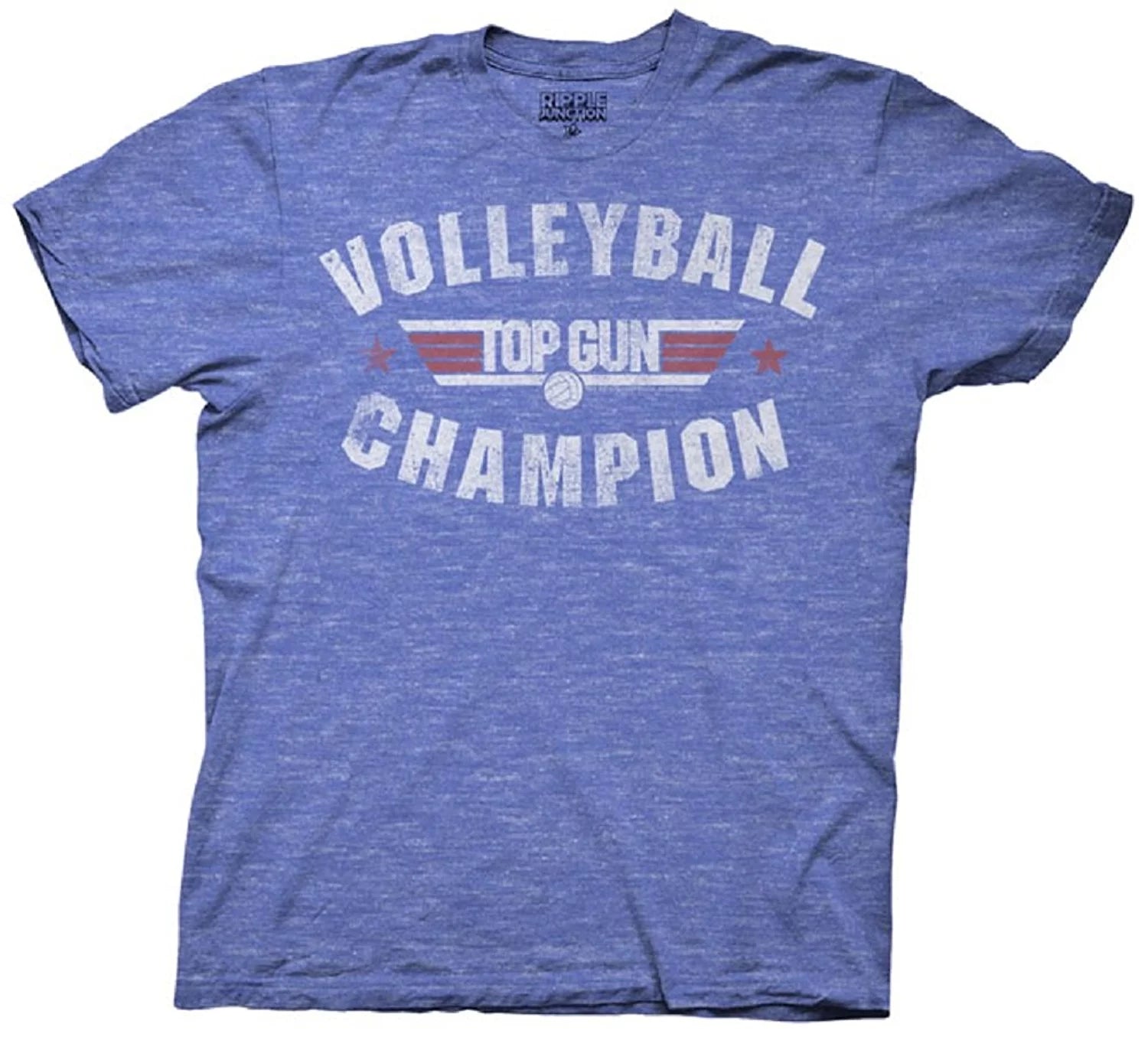 Top Gun Volleyball Champion Adult Heather Blue T-Shirt