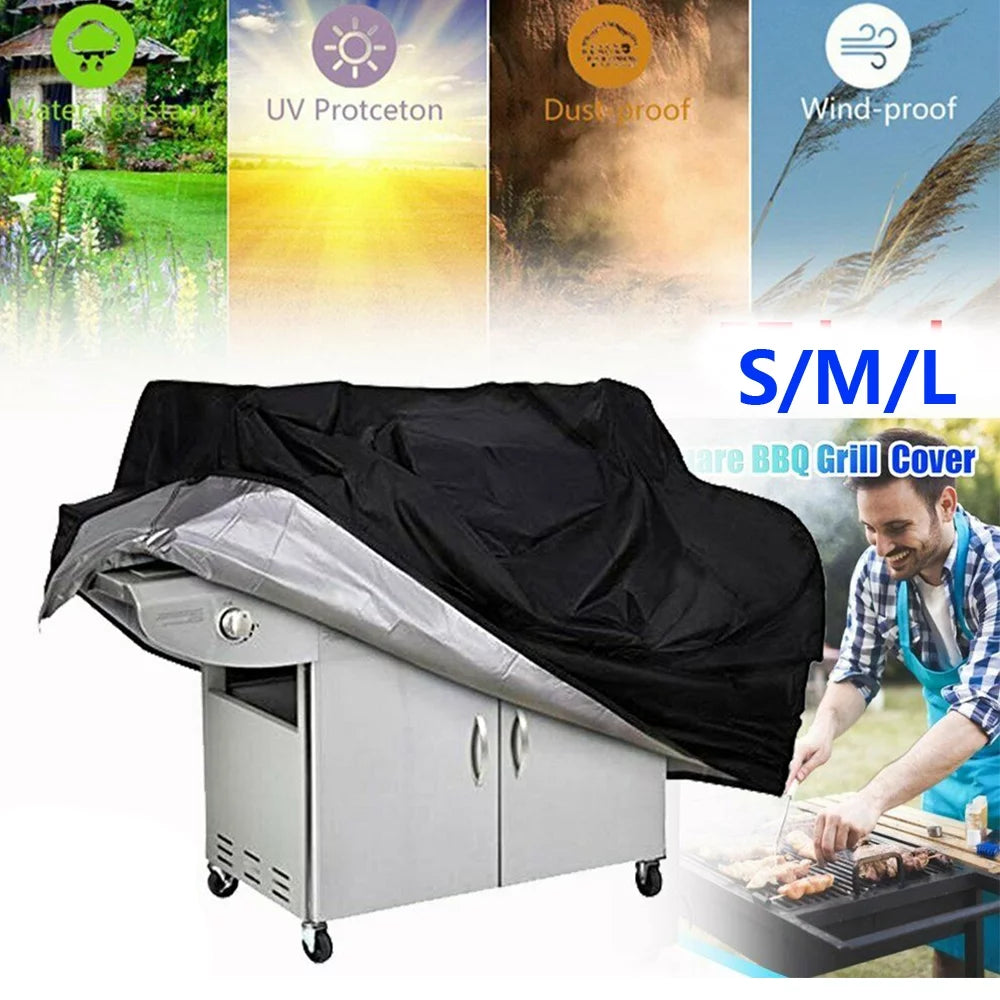 BBQ Grill Cover - Universal Fit All Barbecue Gas Gril, Heavy-Duty, Waterproof BBQ Grill Cover, 31.5 x 25.98 x 39.4in