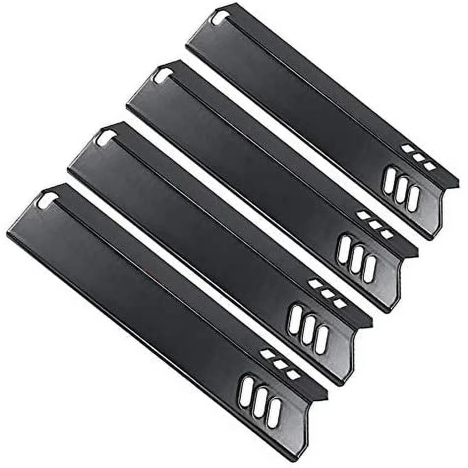 Hisencn 15 Inch Grill Heat Plate Shield, Burner Cover, Flame Tamer for Dyna-glo DGF510SSP, DGF510SSP-D, Backyard GBC1460W, GBC1461W, BY12-084-029-98, Uniflame GBC1059WB Grills, Porcelain Steel 4PK