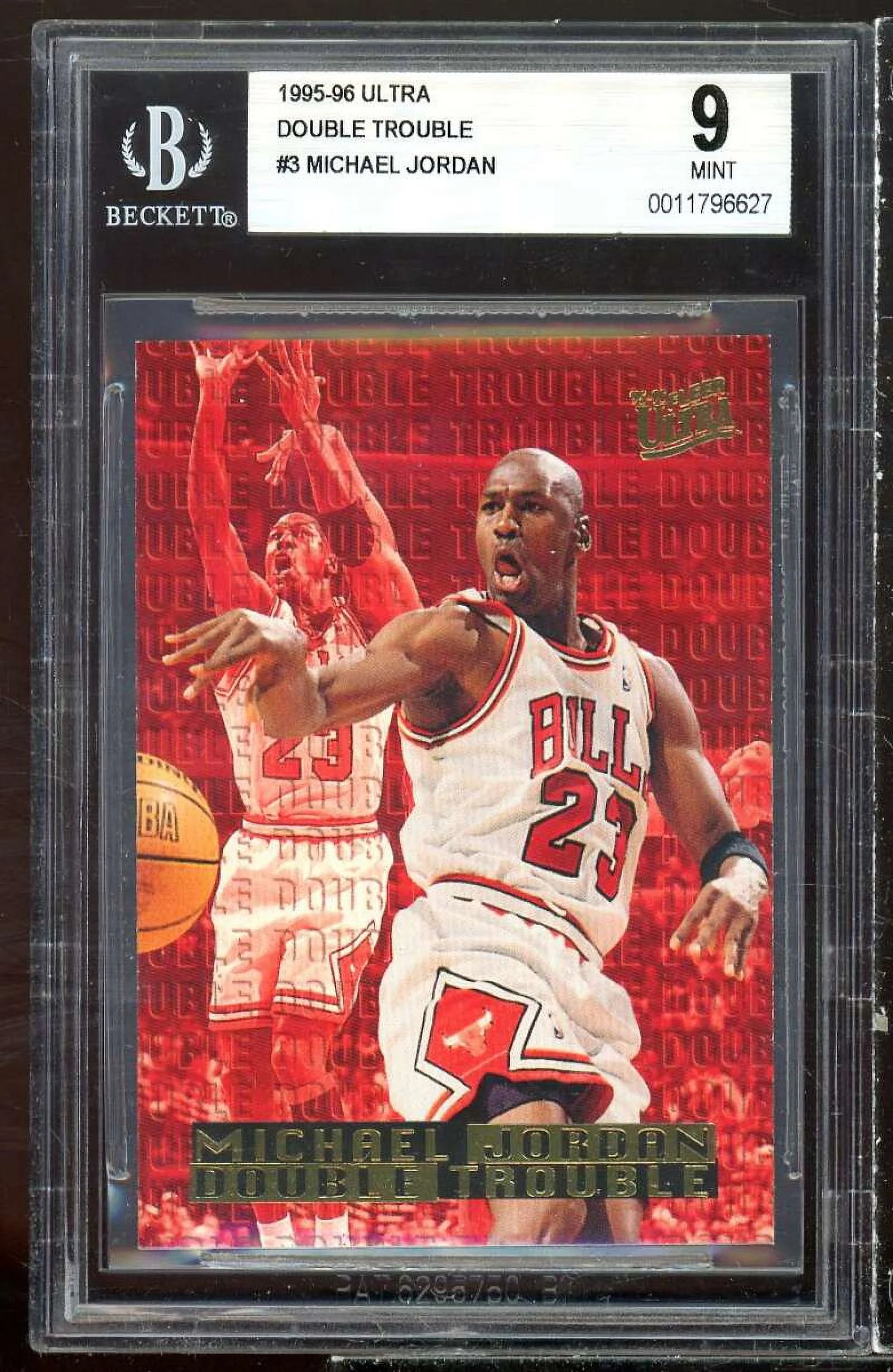 Michael Jordan Card 1995-96 Ultra Double Trouble #3 BGS 9