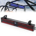 KEMIMOTO 33 inch RGB UTV Sound Bar 8 Speakers Waterproof Bluetooth SXS Wireless Soundbar for Golf Cart Marine Boat w/1.75''-2.25'' Roll Bar