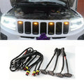 For Jeep Grand Cherokee 2003-2021 Front Grille LED Light Raptor Style Grill 4Pcs