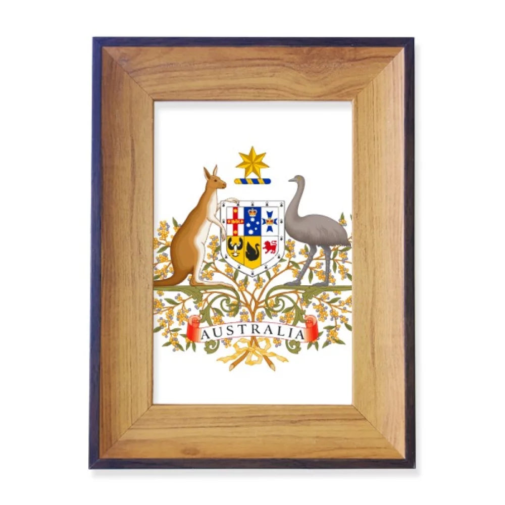 Canberra Australia National Emblem Photo Frame Exhibition Display Art Desktop Painting