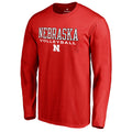 Men's Fanatics Branded Scarlet Nebraska Huskers True Sport Volleyball Long Sleeve T-Shirt