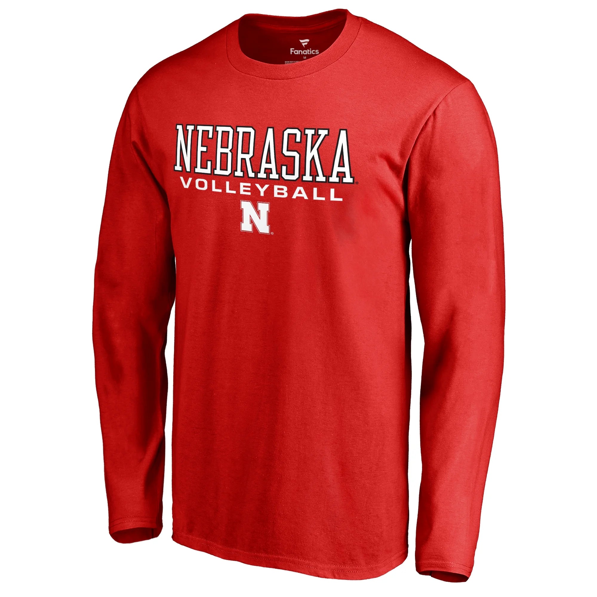 Men's Fanatics Branded Scarlet Nebraska Huskers True Sport Volleyball Long Sleeve T-Shirt