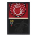 Miami Heat 12'' x 17'' Glass Framed Sign