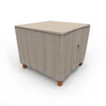 Budge Small Brown / Beige Patio Square Table, English Garden