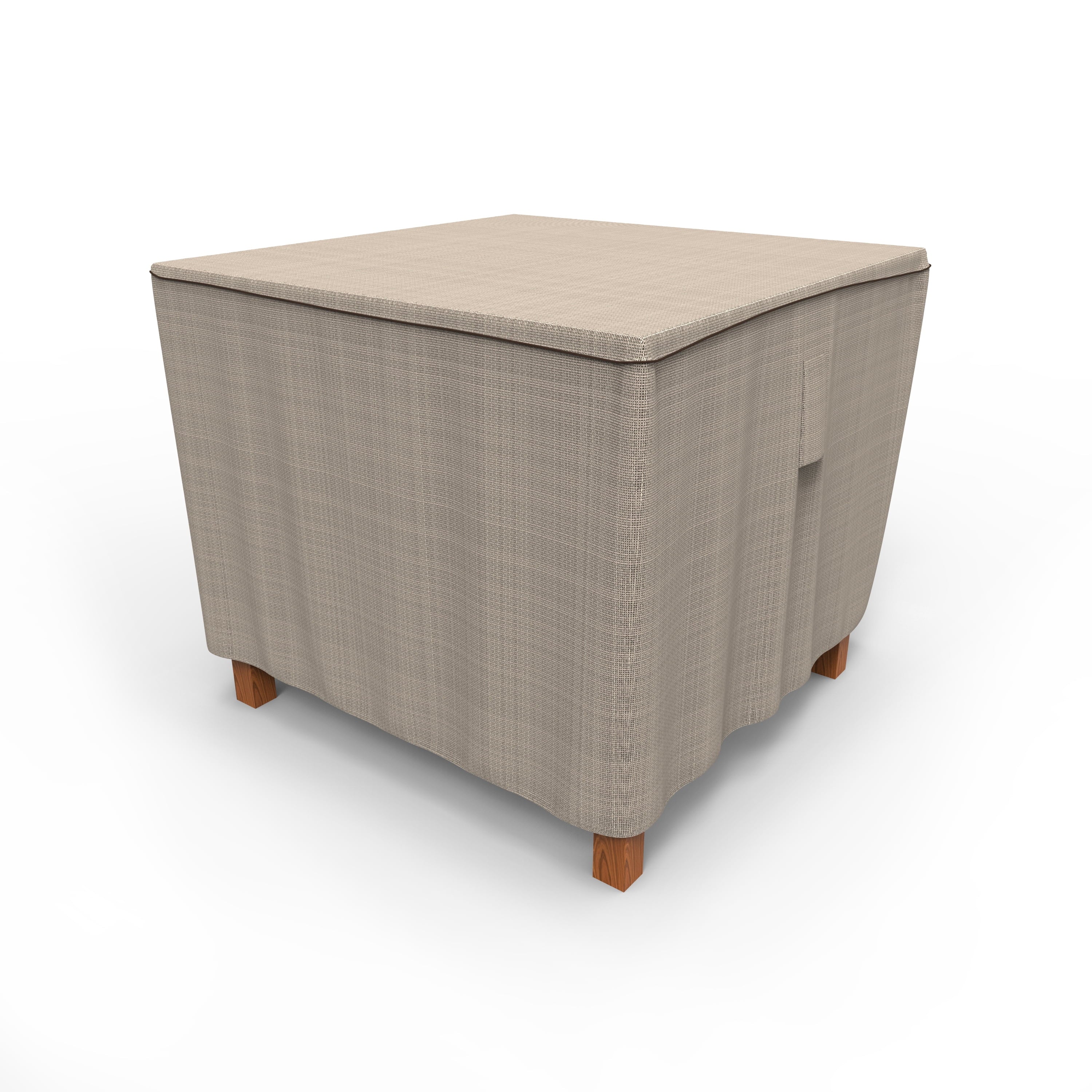 Budge Small Brown / Beige Patio Square Table, English Garden
