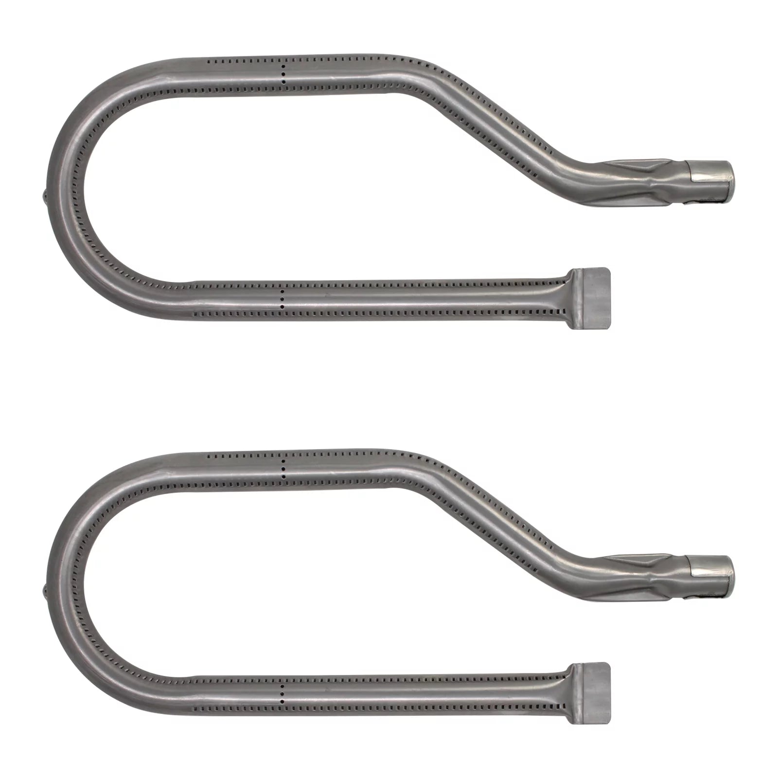 2-Pack BBQ Gas Grill Tube Burner Replacement Parts for Harris Tweeter Bull Models Texan Lonestar - Compatible Barbeque Stainless Steel Pipe Burners