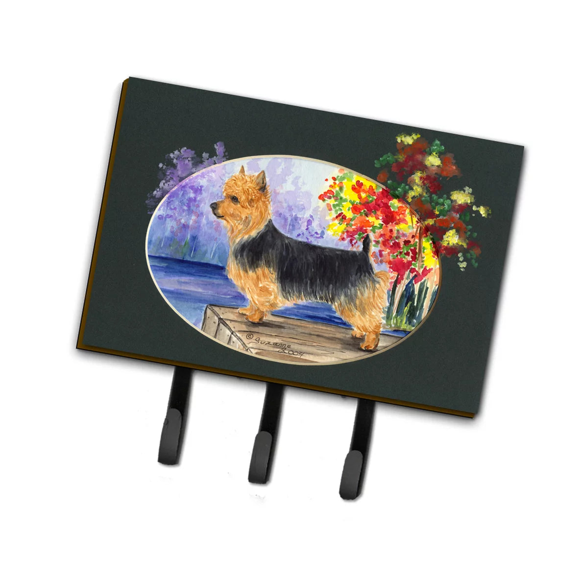 Carolines Treasures SS8046TH68 Australian Terrier Leash or Key Holder, Triple, multicolor