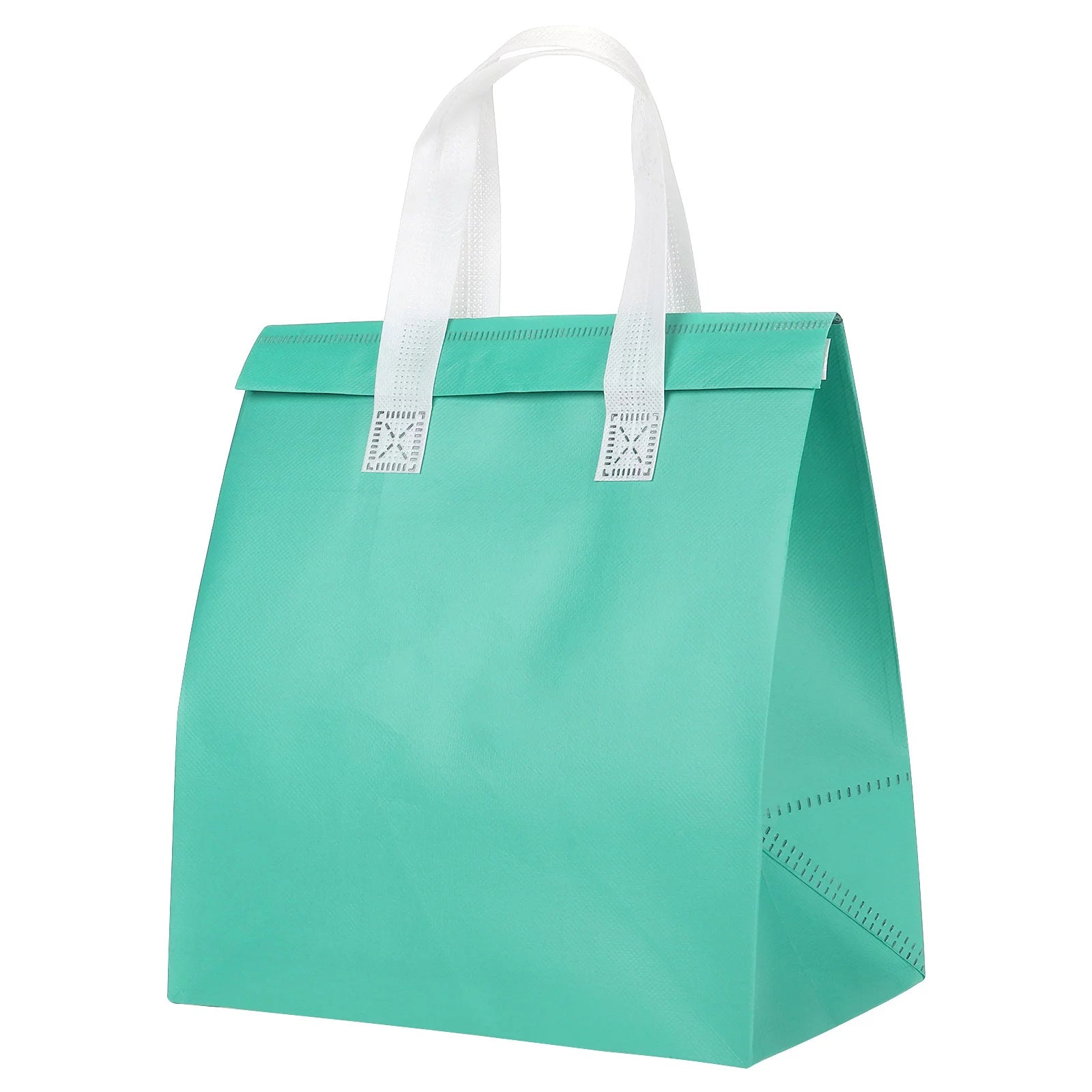 Insulated Take Away Bags, 35 Pcs Thermal Bags 9.4 x 5.9 x 10.2 Inch Mint Green