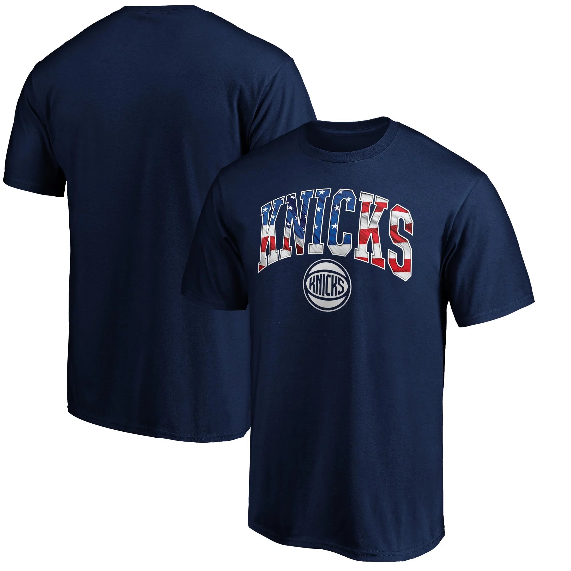 Men's Fanatics Branded Navy New York Knicks Banner Wave T-Shirt