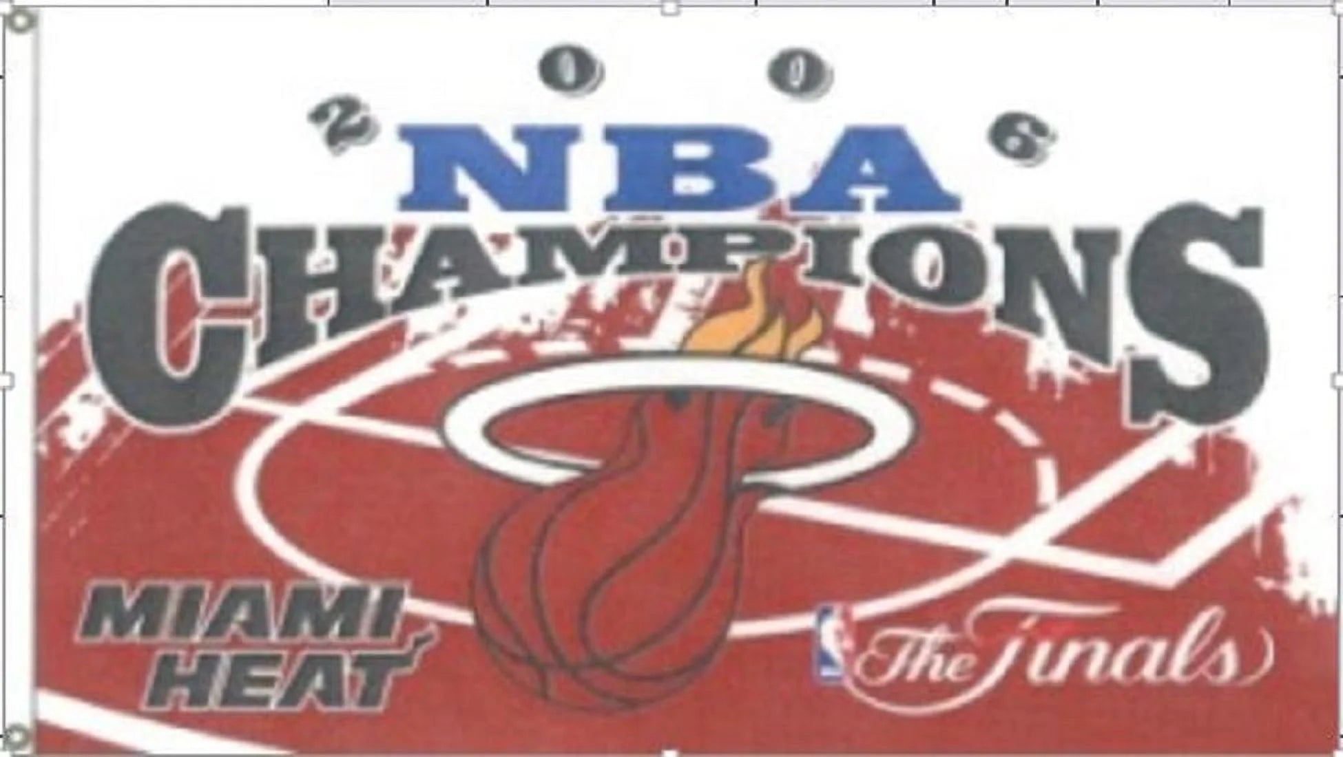 NBA Miami Heat 3'x5' Flag, One Size, Team Color Heavy Duty Fabric Flag