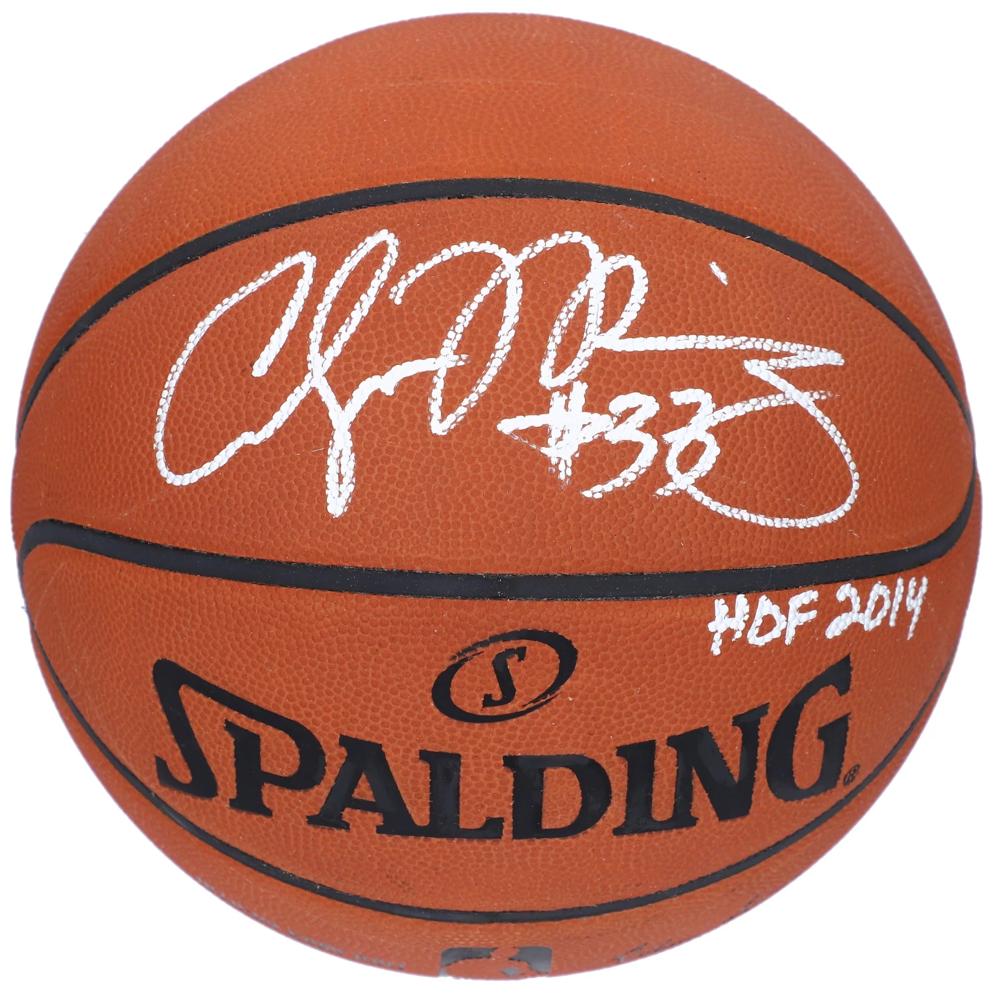 Alonzo Mourning Miami Heat Autographed Spalding Official Game Basketball with HOF 2014 Inscription - Fanatics Authentic Certified