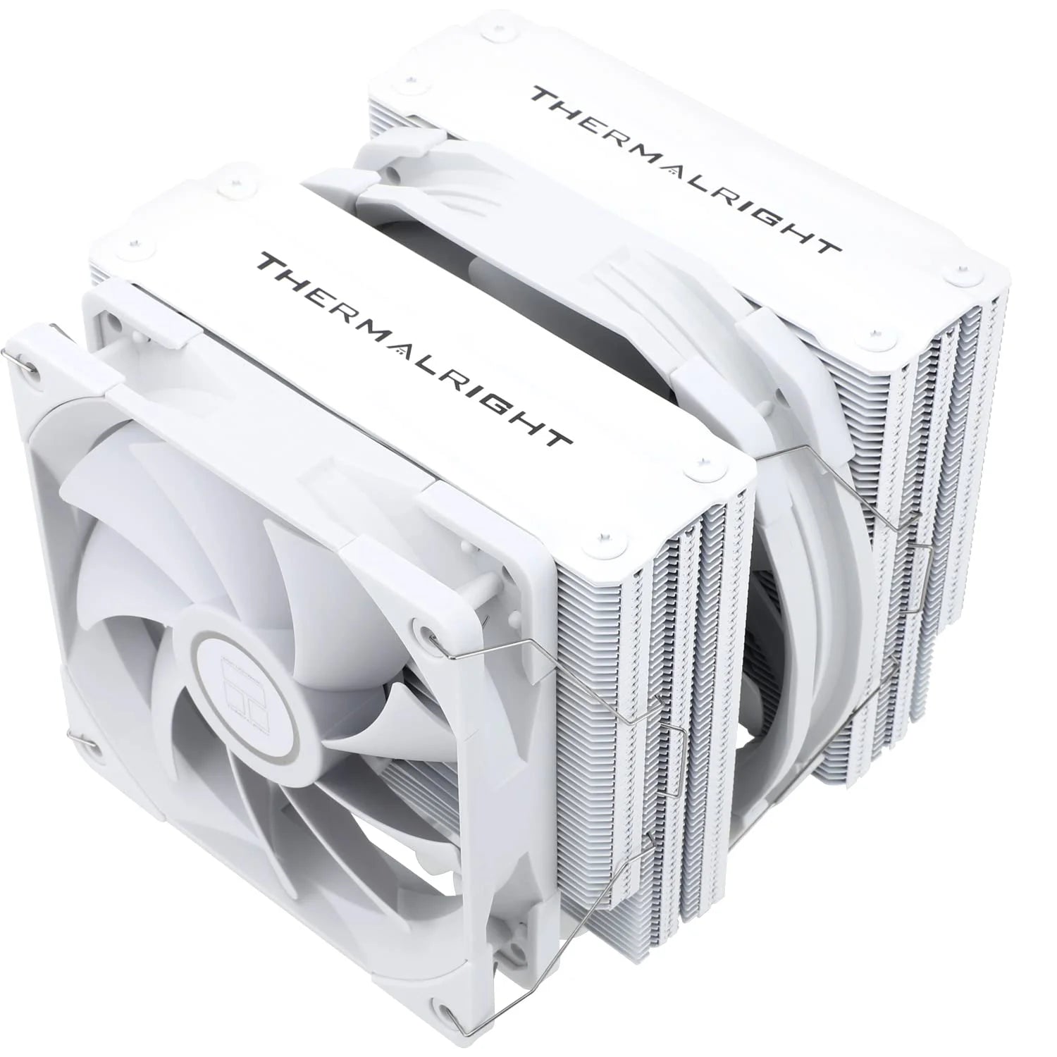 Thermalright FS140 White V3 CPU Cooler 140mm Dual Towers, 4 Heat Pipes, TL-C12W and TL-D14W PWM Fan, Aluminium Heatsink