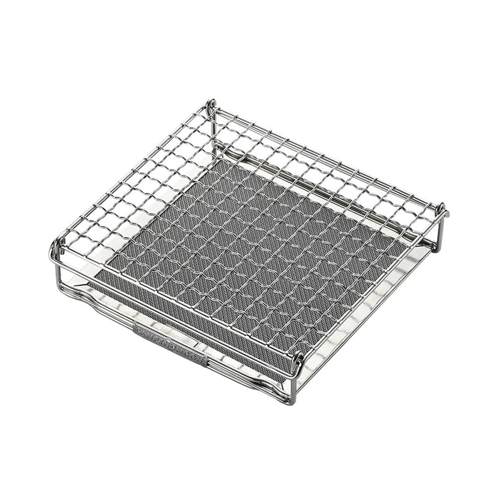 CAMPINGMOON Portable StoveTop Grill Net Foldable Furnace Grill Rack Barbecue Toast Baking Holder Heating Bracket BBQ Cooking Tools