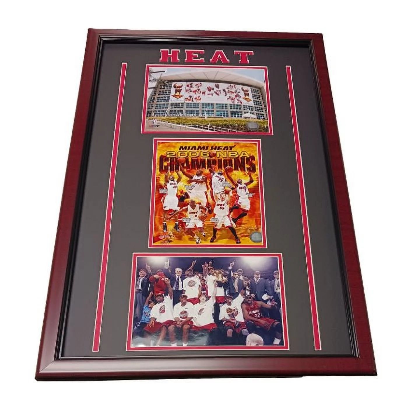 Miami Basketball 2006 Champions 35x18 Custom Frame