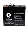 SPS Brand 12V 55 Ah Replacement Battery for Quickie Design P110 22NF (Terminal i4) (1 Pack)