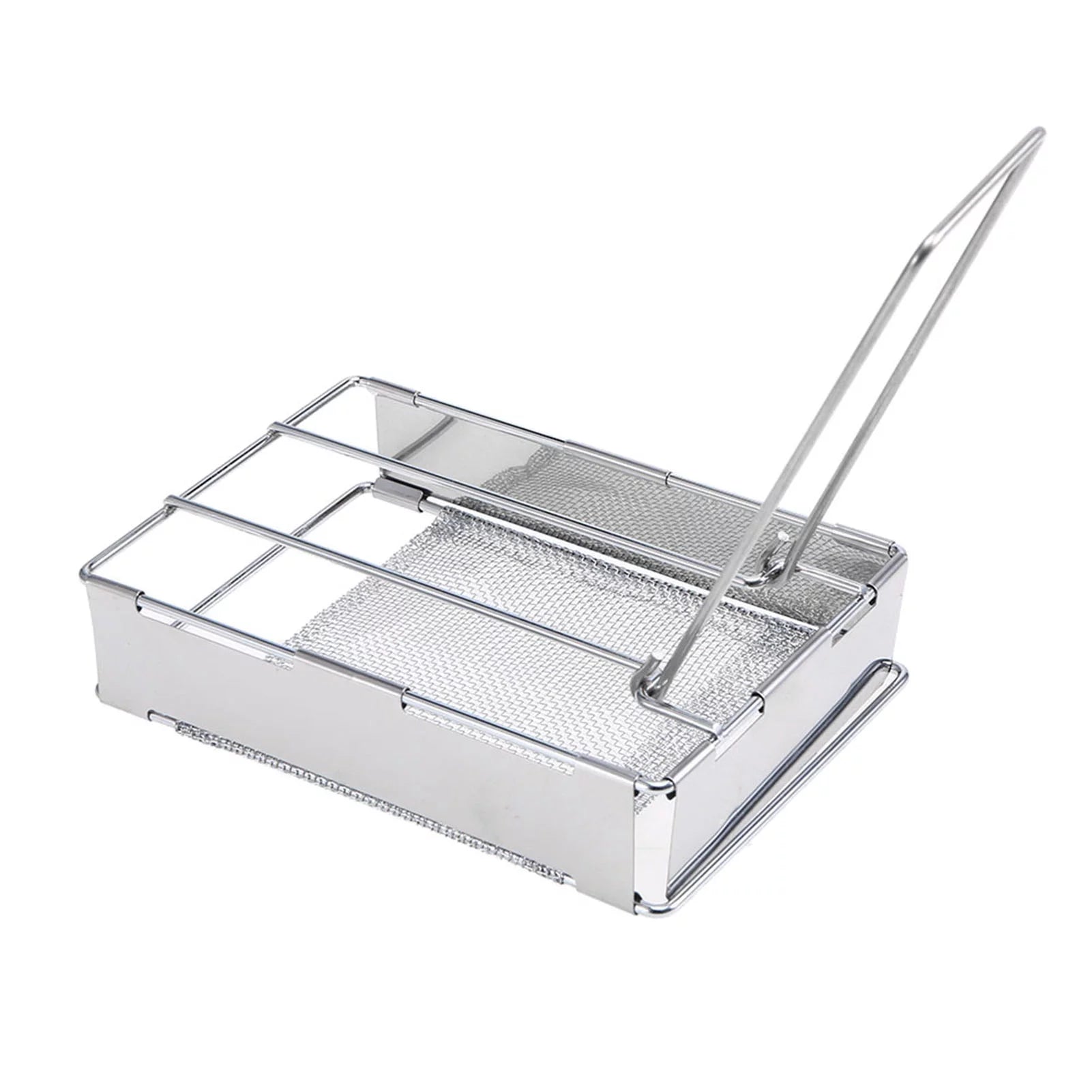 Meterk Foldable Stainless Steel Toaster Plate Portable Outdoor Camping Bread Toaster Grill