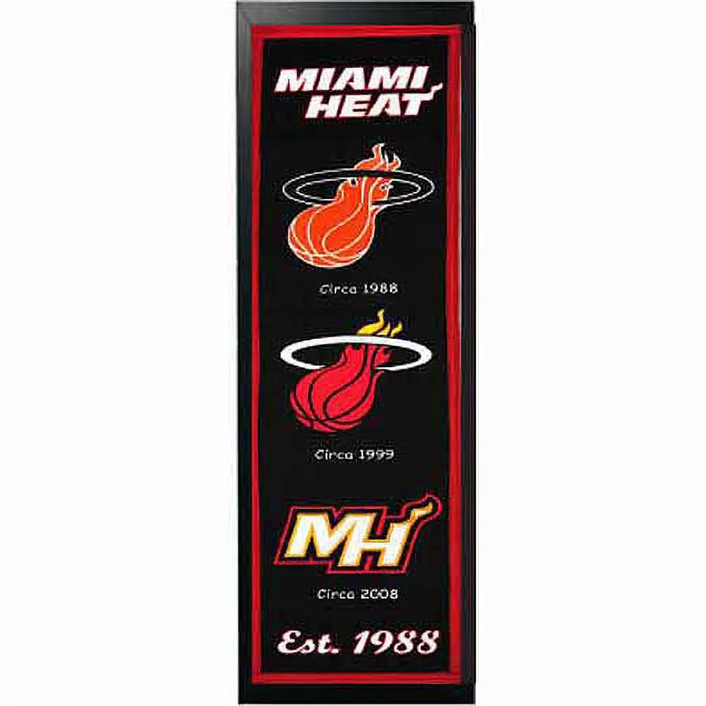 NBA 14 x 37 Banner Frame, Miami Heat