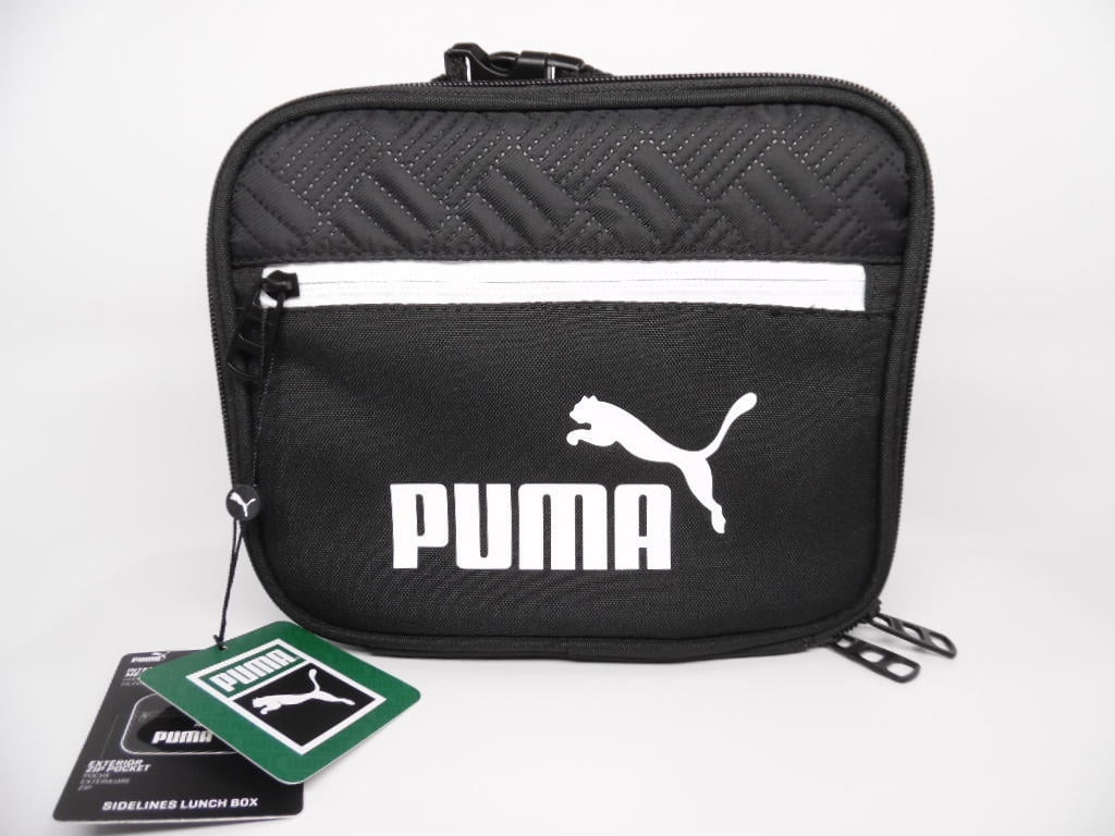 Puma Sidelines Horizontal Insulated Padded Lunch Box Tote - Black