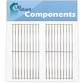 2-Pack BBQ Grill Cooking Grates Replacement Parts for Brinkmann 810-9415-F - Compatible Barbeque Grid 17 3/4