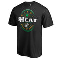 Men's Fanatics Branded Black Miami Heat Forever Lucky T-Shirt