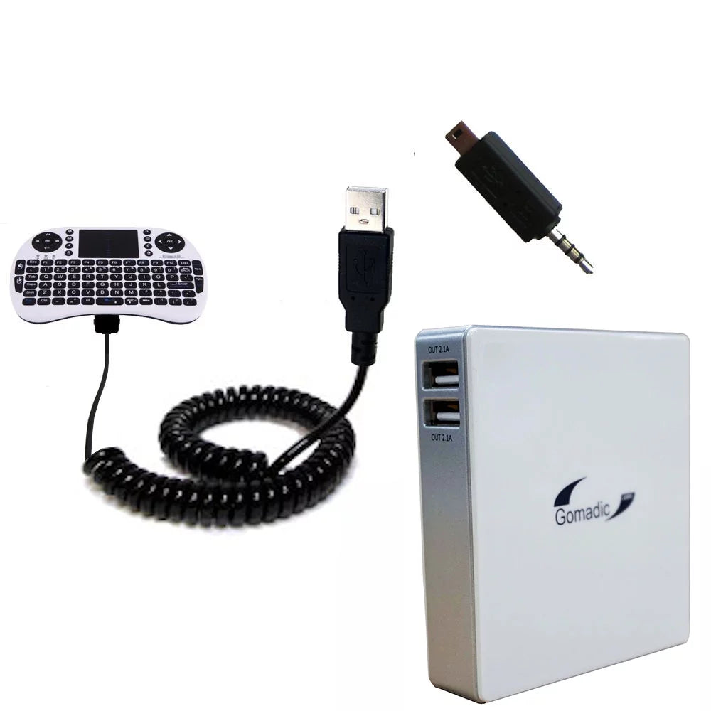 Gomadic High Capacity Rechargeable External Battery Pack suitable for the Esky Mini i8 - Portable Charger with TipExchange Technology