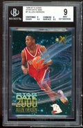 Allen Iverson Rookie Card 1996-97 E-X2000 Star Date 2000 BGS 9 (9 9 9.5 8.5)