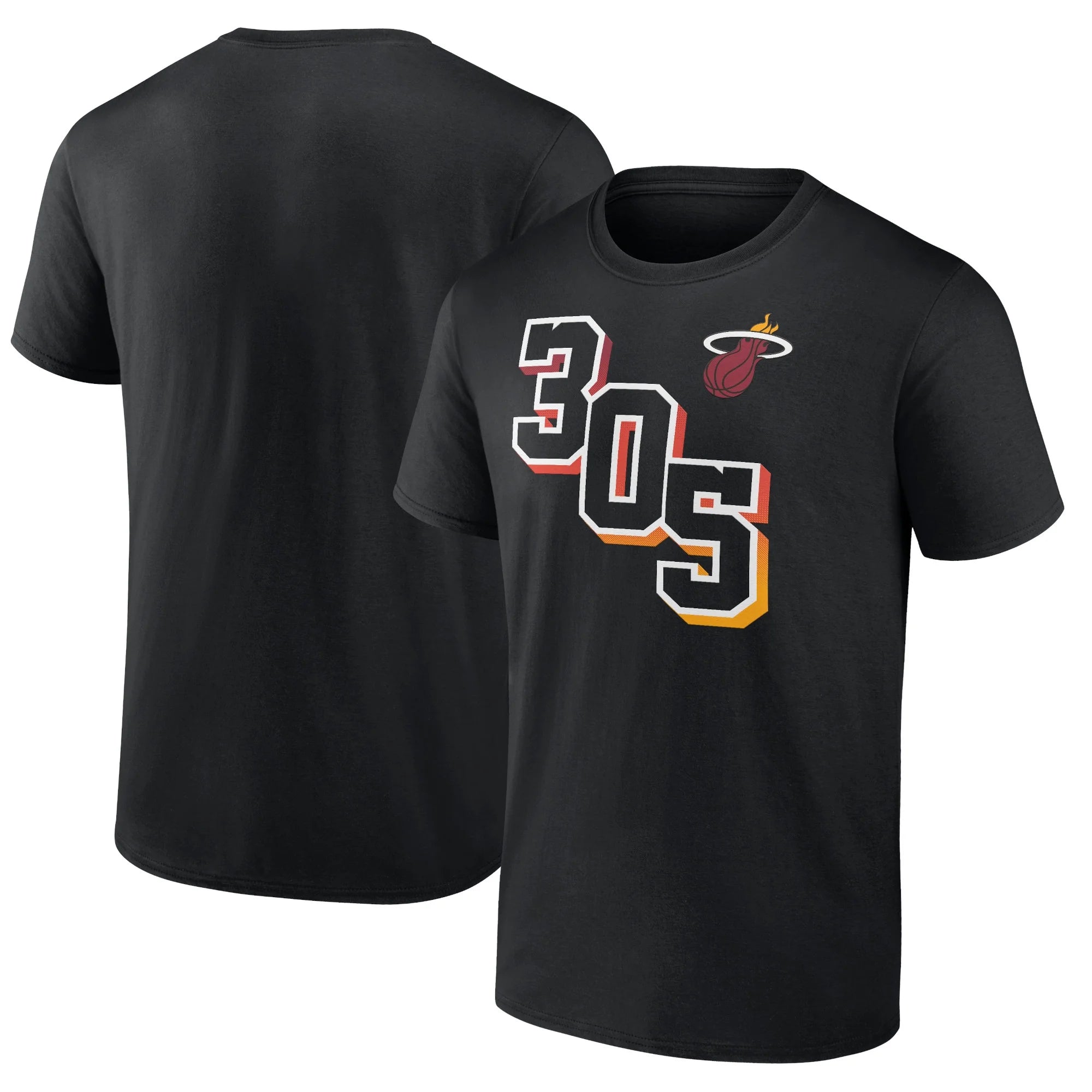 Men's Fanatics Branded Black Miami Heat Half Court Offense T-Shirt