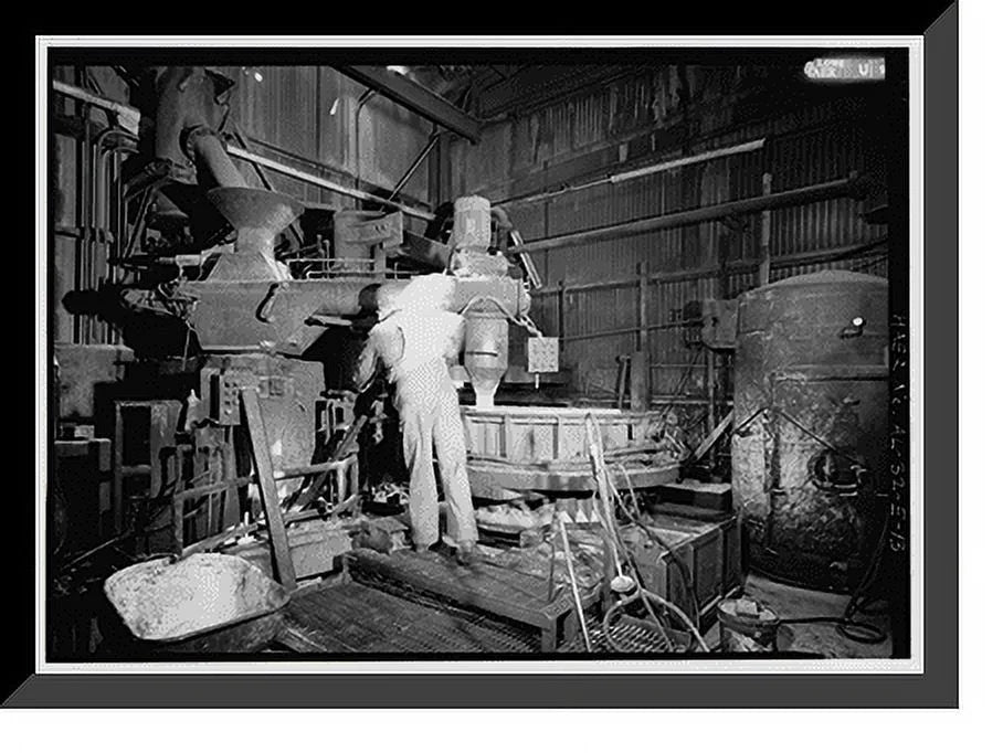 Historic Framed Print, United States Pipe & Foundry Company Plant, Core Making Shop, 2023 St. Louis Avenue at I-20/59, Bessemer, Jefferson County, AL - 13, 17-7/8 x 21-7/8