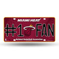 Miami Heat NBA Metal Tag License Plate (#1 Fan)
