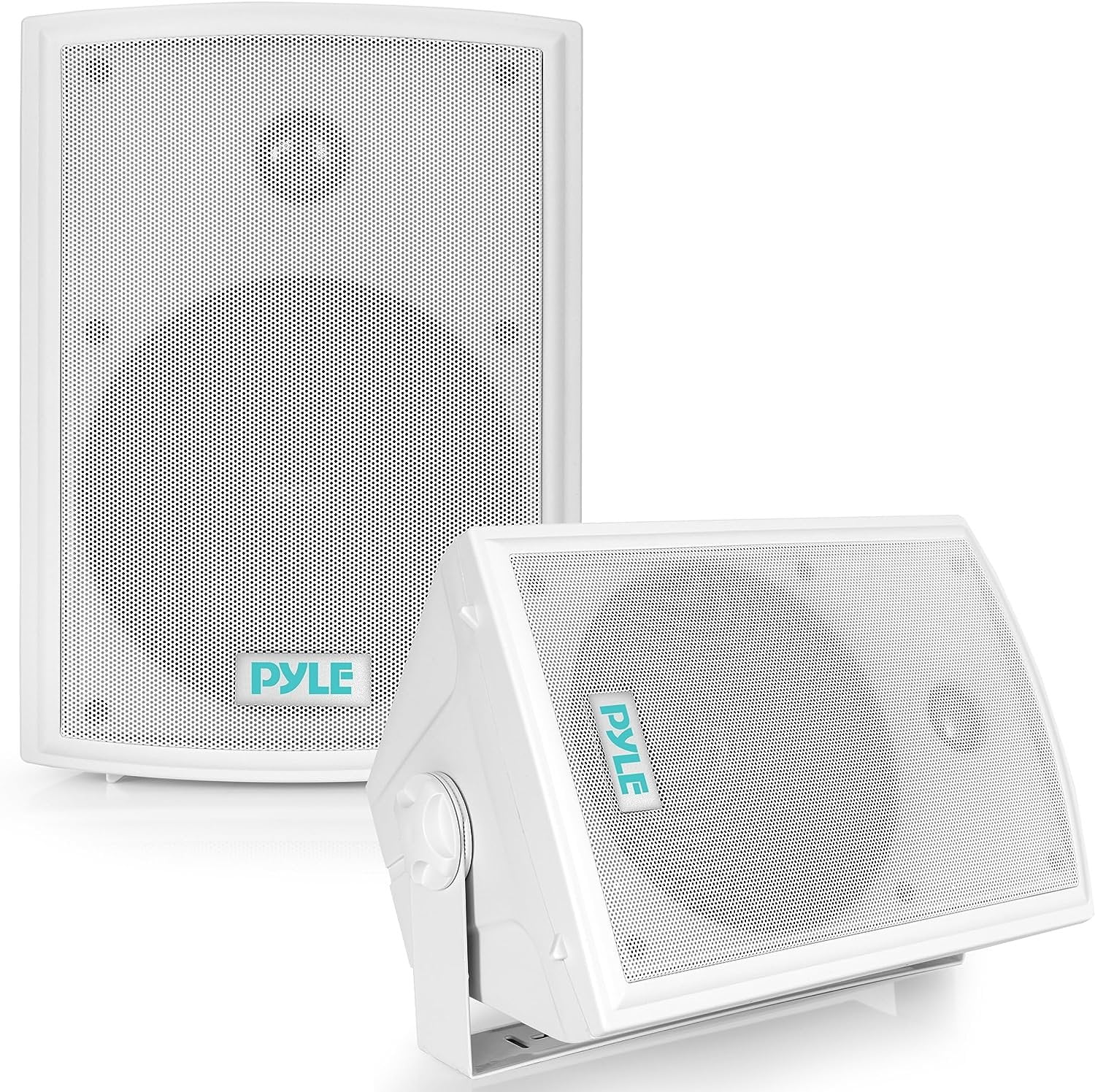 Pyle PDWR63 Waterproof Indoor Outdoor 6.5 350W Speaker System, White (2 Pack)