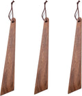 Muso Wood 9.8 Teak Wood Spatula for Cooking, Small Wood Flipper, Non-Stick Spatula Set, Multi-Purpose Spatulas for Flipping, Serving, Scraping & Turning (Set of 3)