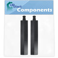 2-Pack BBQ Gas Grill Tube Burner Replacement Parts for Bull Bramha 5 - Compatible Barbeque Cast Iron Pipe Burners 15 3/4