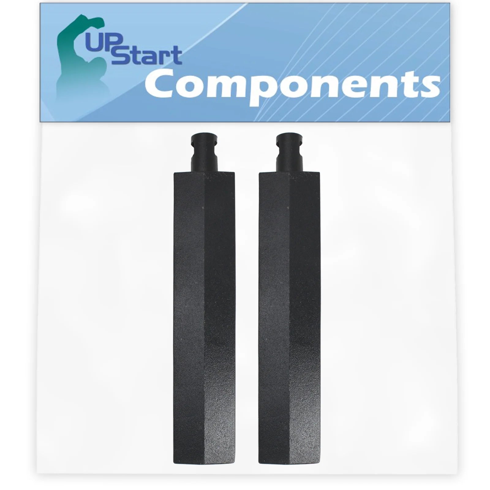 2-Pack BBQ Gas Grill Tube Burner Replacement Parts for Bull Bramha 5 - Compatible Barbeque Cast Iron Pipe Burners 15 3/4
