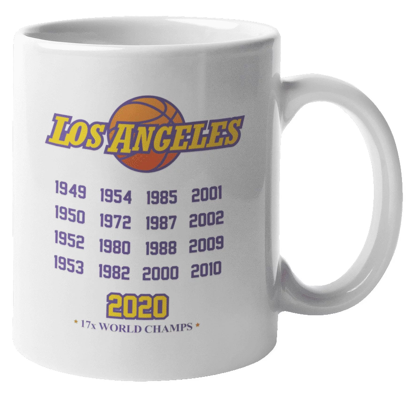 Los Angeles 2020 Champs, Cool Basketball Coffee & Tea Mug Cup or Stuff (11oz)