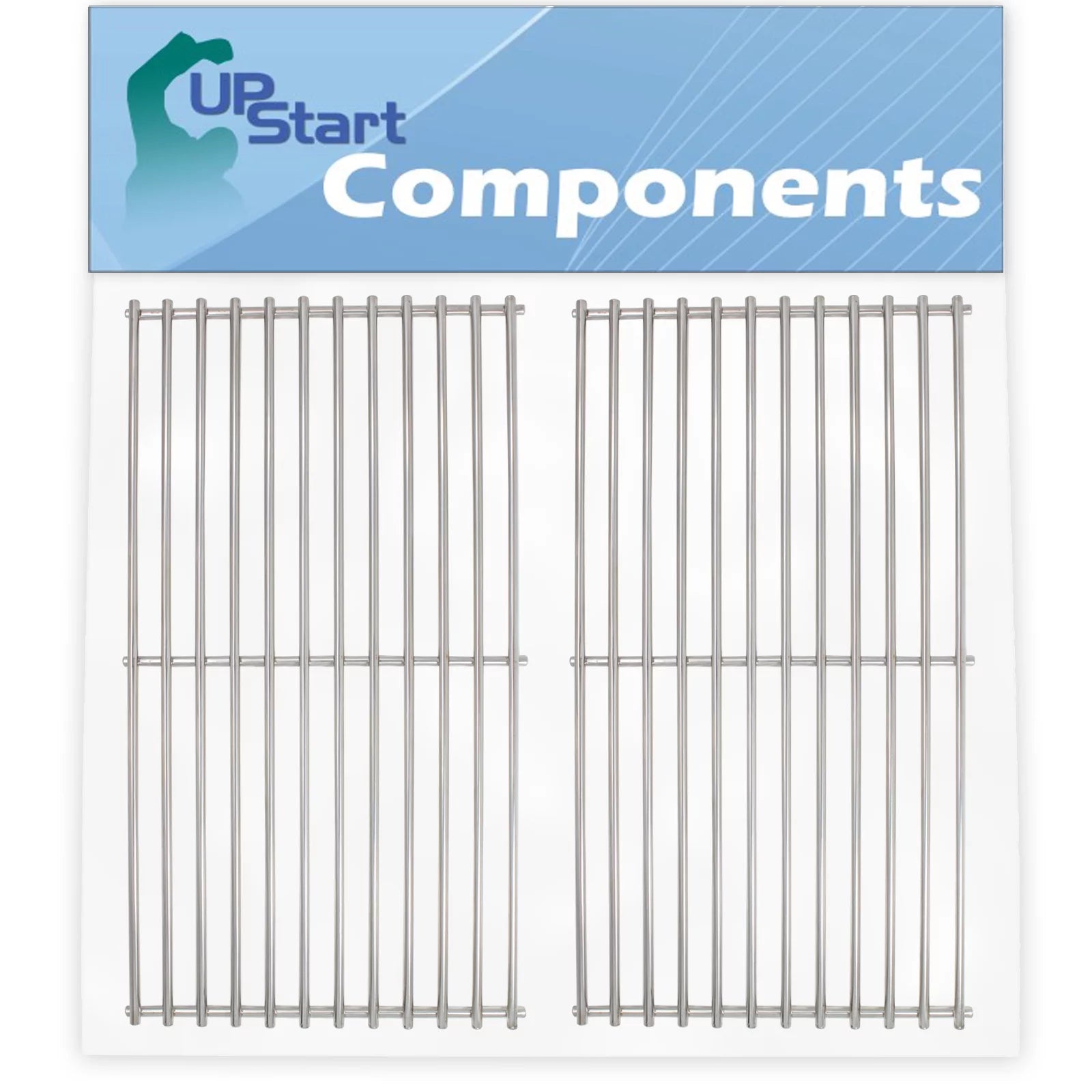 2-Pack BBQ Grill Cooking Grates Replacement Parts for Sams Y0202XCLP - Compatible Barbeque Grid 18 3/4