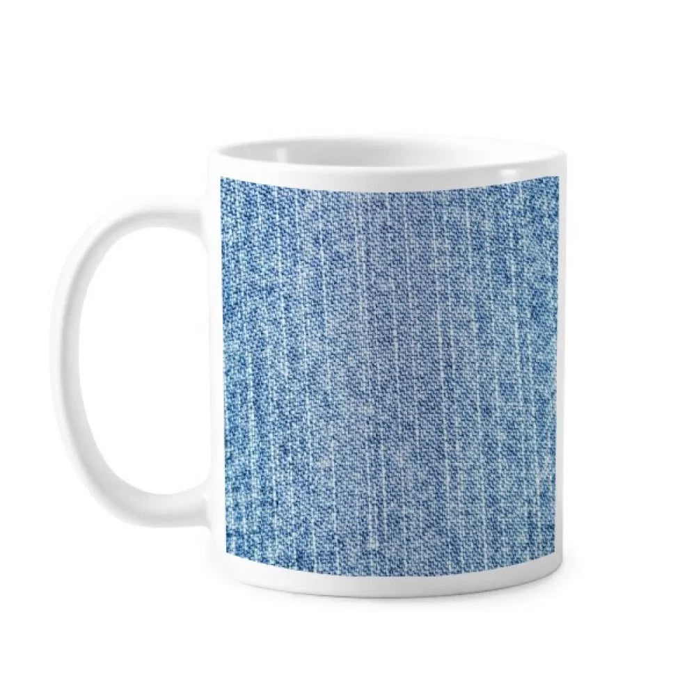 Denim Jean Cowboy Lining Textile Mug Pottery Cerac Coffee Porcelain Cup Tableware