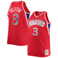 Men's Mitchell & Ness Allen Iverson Red Philadelphia 76ers Big & Tall 1996/97 NBA 75th Anniversary Diamond Swingman