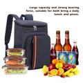 Andoer Insulated Lunch Backpack, 18L Large Capacity Picnic Cooler Bag, Waterproof and Wear-Resisting, Grey
