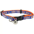Pets First Plastic, Metal , Nylon & Polyester Sport New York Knicks NBA Fashion Cat Collar, Orange, S