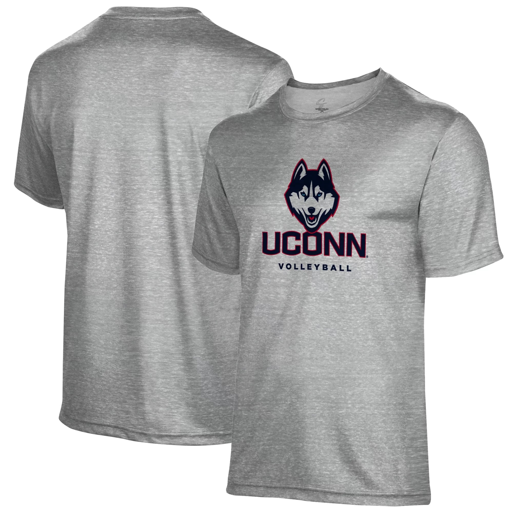 Men's Gray UConn Huskies Volleyball Name Drop T-Shirt