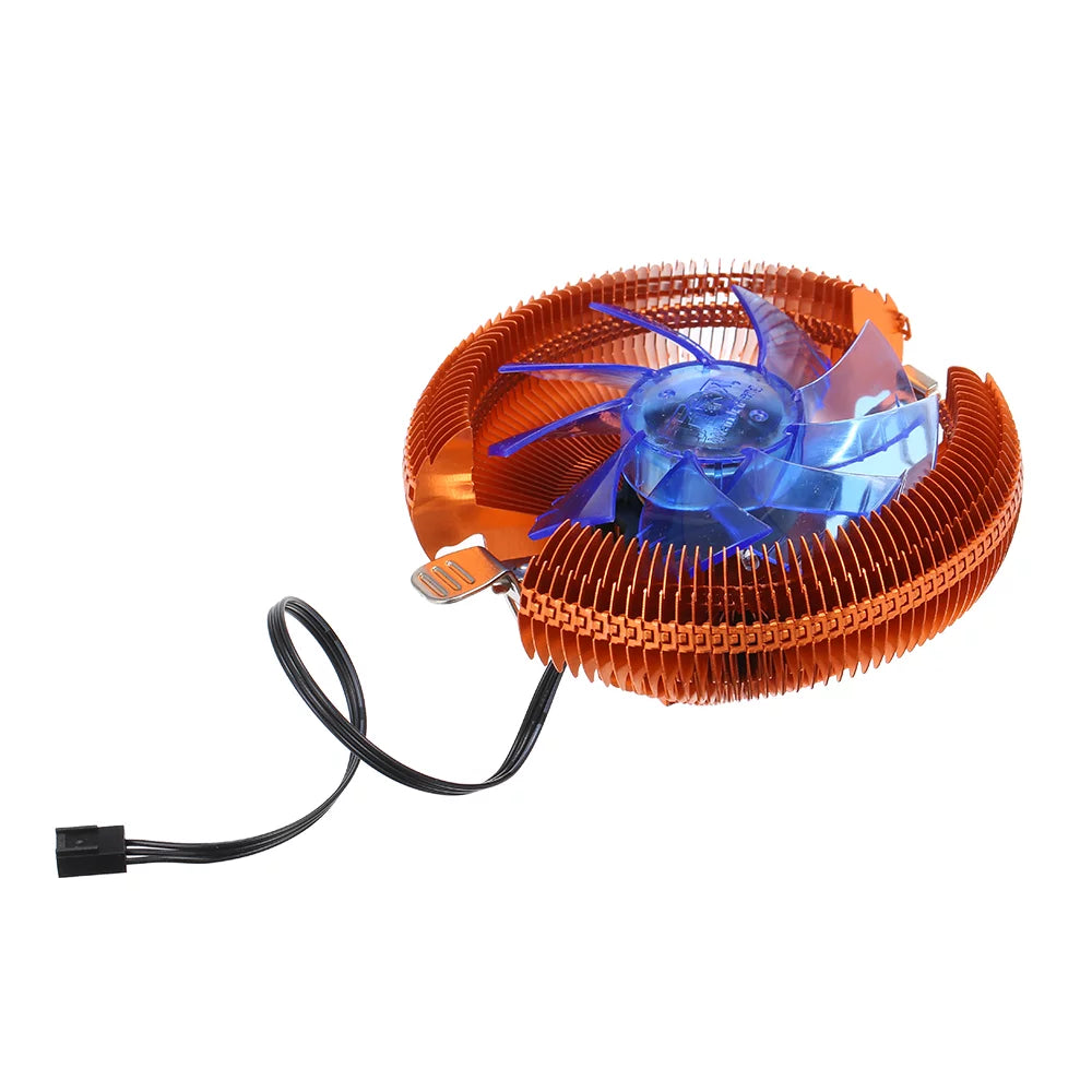 ammoon LED Light Hydraulic CPU Cooler for 1156 1155 1150 1151 Platform Efficient Cooling Performance