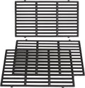 Grisun 18.7 Cooking Grates for Weber Genesis II 400 and Genesis II LX 400 Series Gas Grills, Cast Iron Replacement Parts for Weber 66089 66097, Set of 3