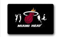 DEYOU Miami Heat Basketball Team Doormat Outdoor Indoor Floor Mats Non-Slip Bathroom Mats Size 23.6x15.7 Inch