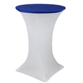 Your Chair Covers - 30 Stretch Spandex Table Topper/Cap Royal Blue for Wedding, Party, Birthday, Patio, etc.